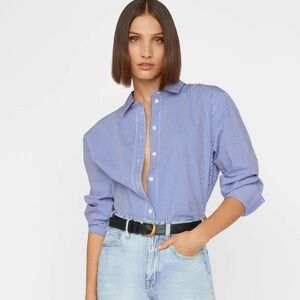 Frame Stripped Oversized Shirt